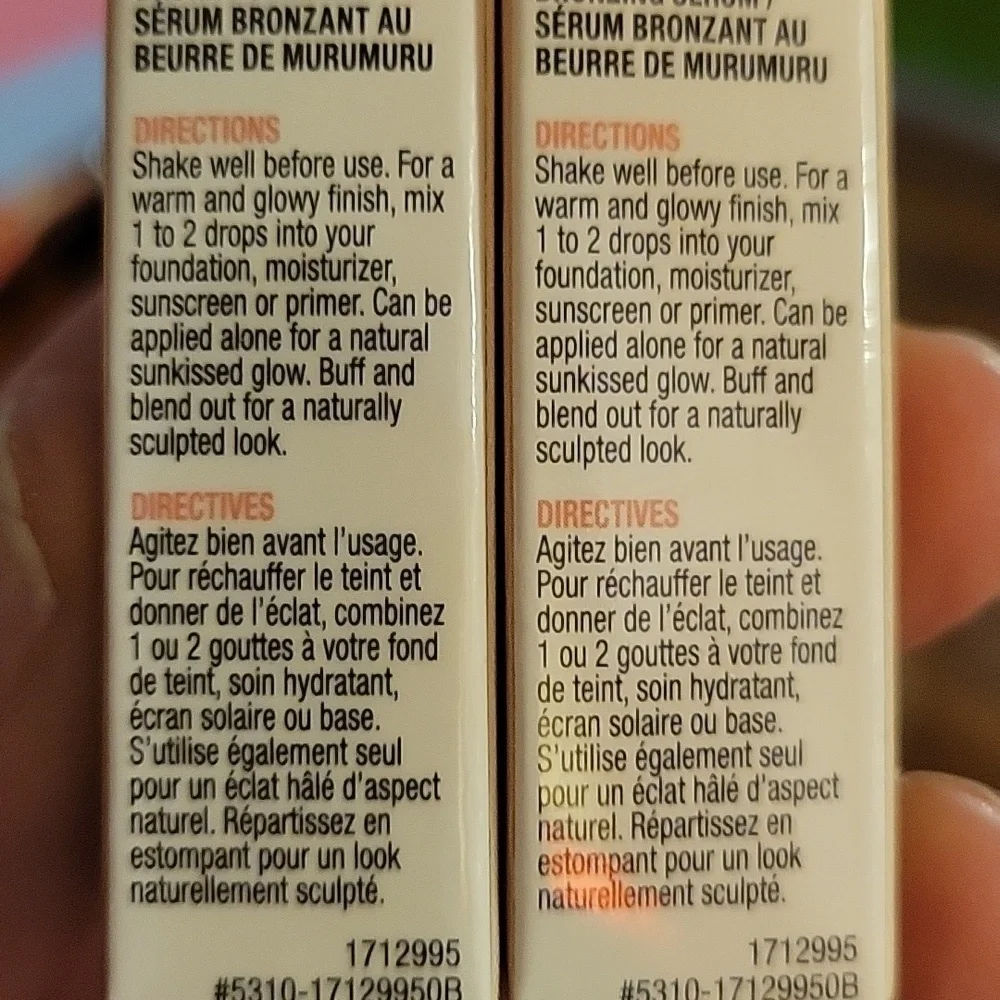 Physicians Formula Butter Glow Bronzing Serum Gold 2.6ml Lot of 2 bottles New